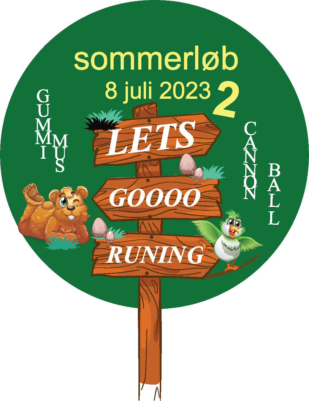 Medaljemærke Sommerløb 8 juli 2023
